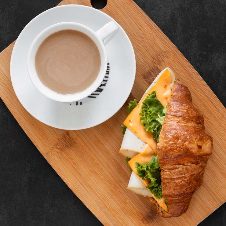 top view delicious sandwiches composition 23 2148617364